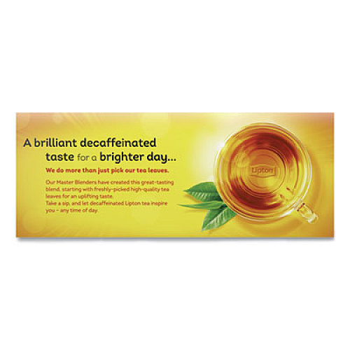 Lipton Tea Bags, Decaffeinated, 72/Box (290)