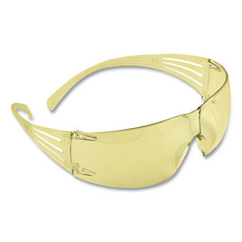 3M SECUREFIT PROTECTIVE EYEWEAR, ANTI-FOG/ANTI-SCRATCH, AMBER LENS (179728)