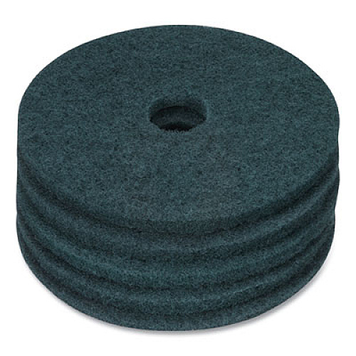 Coastwide Professional Cleaning Floor Pads, 17" Diameter, Blue, 5/Carton (663597)