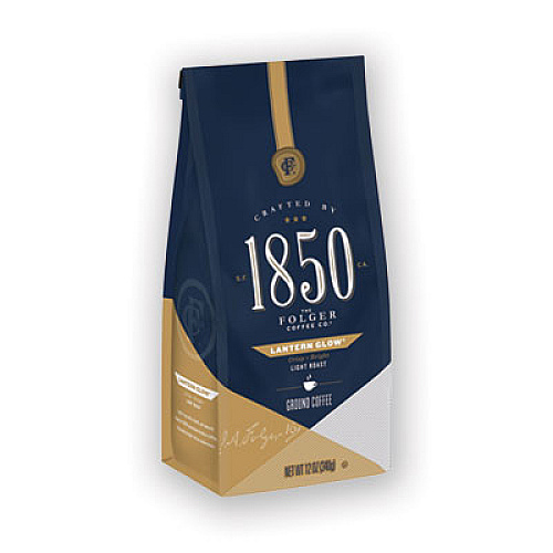 1850 Coffee, Lantern Glow, Light Roast, Ground, 12 oz Bag (60513EA)