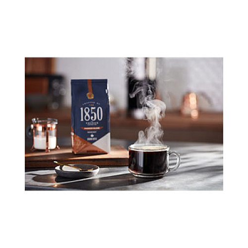 1850 Coffee, Pioneer Blend, Medium Roast, Ground, 12 oz Bag (60514EA)