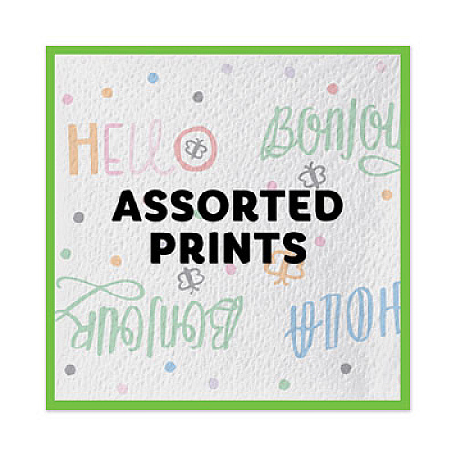 Bounty Quilted Napkins, 1-Ply, 12.1 x 12, Assorted - Print or White, 200/Pack (34885)