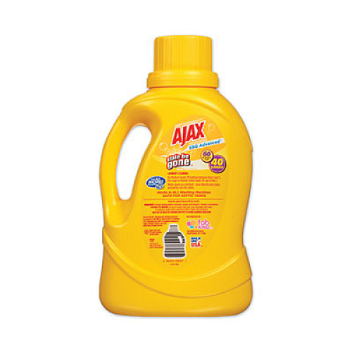 Ajax Laundry Detergent Liquid, Stain Be Gone, Linen and Limon Scent, 40 Loads, 60 oz Bottle, 6/Carton (AJAXX41)