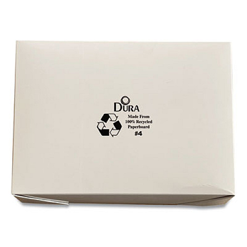 Dura Takeout Containers, 7.87 x 5.51 x 3.54, White, 160/Carton (TTGCW4)