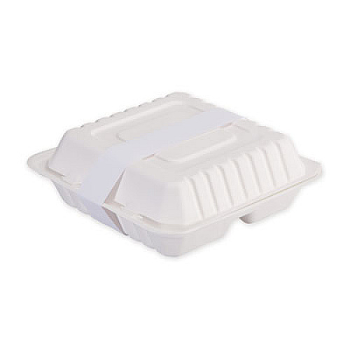 Hoffmaster Peel and Seal Tamper Evident Food Container Bands, 1.5 x 24, White, Paper, 2,500/Carton (883173)