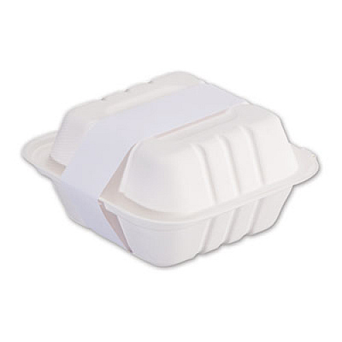 Hoffmaster Peel and Seal Tamper Evident Food Container Bands, 1.5 x 24, White, Paper, 2,500/Carton (883173)