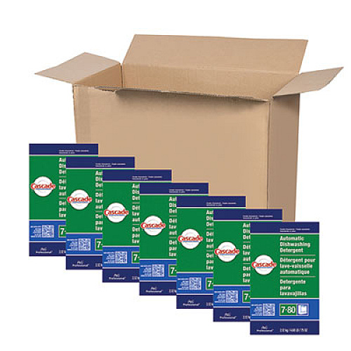 Cascade Professional Automatic Dishwasher Detergent Powder, Fresh Scent, 75 oz Box, 7/Carton (59535CT)