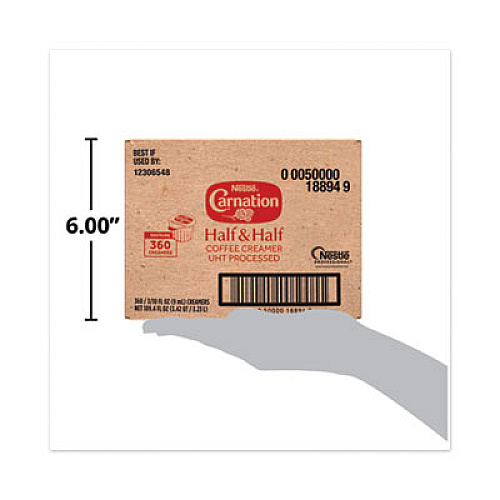 Carnation Half and Half, 0.3 oz Mini Cups, 360/Carton (18894)