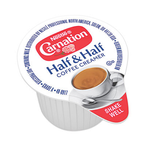 Carnation Half and Half, 0.3 oz Mini Cups, 360/Carton (18894)