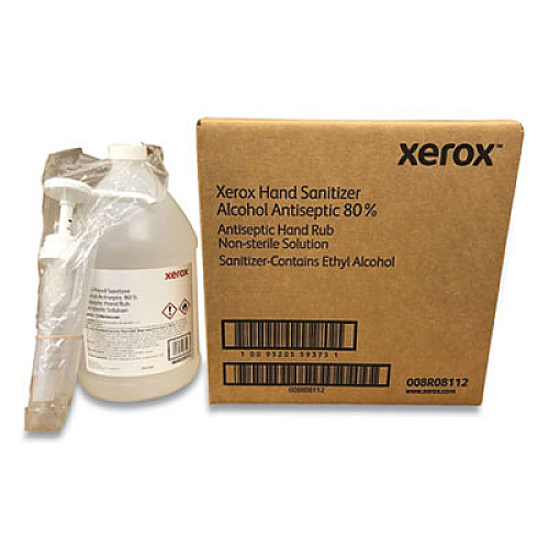 Xerox Liquid Hand Sanitizer, 1 gal Bottle with Pump, Unscented, 4/Carton (008R08112)