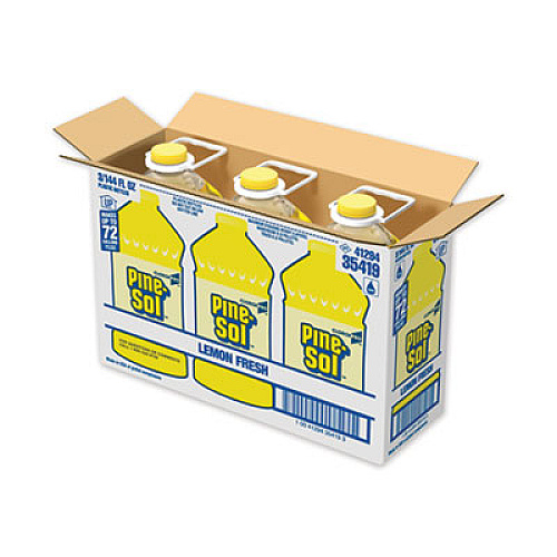 Pine-Sol All Purpose Cleaner, Lemon Fresh, 144 oz Bottle, 3/Carton (35419CT)