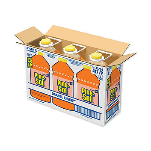 Pine-Sol All-Purpose Cleaner, Orange Energy, 144 oz Bottle, 3/Carton (41772CT)