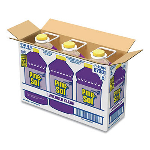 Pine-Sol All Purpose Cleaner, Lavender Clean, 144 oz Bottle, 3/Carton (97301)