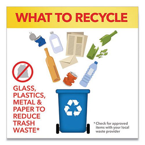Glad Tall Kitchen Blue Recycling Bags, 13 gal, 0.9 mil, 27.38" x 24", Translucent Blue, 45/Box (78542BX)