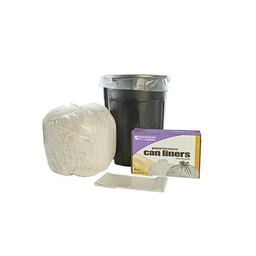 AbilityOne 8105015171343, SKILCRAFT High Density Trash Can Liner, 33 gal, 10 microns, 33" x 40", Natural, 250/Box