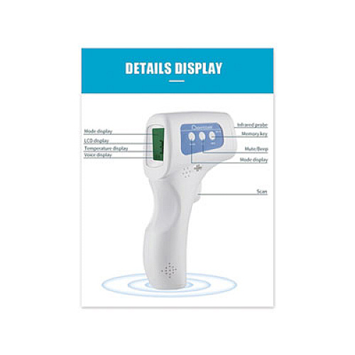 TEH TUNG Infrared Handheld Thermometer, Digital (IT0808EA)