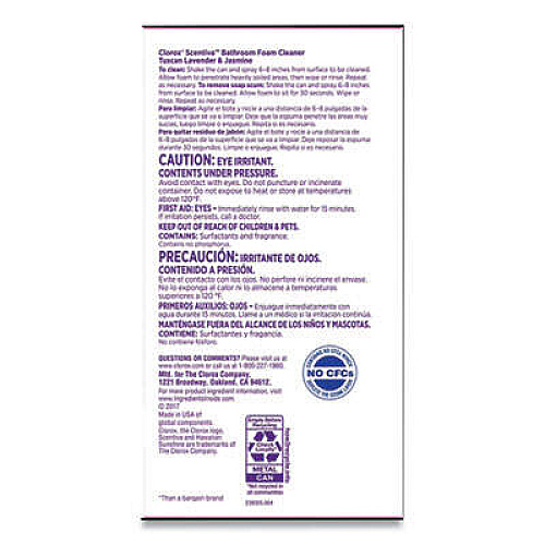 Clorox 31817 Scentiva Disinfecting Foam Cleaner