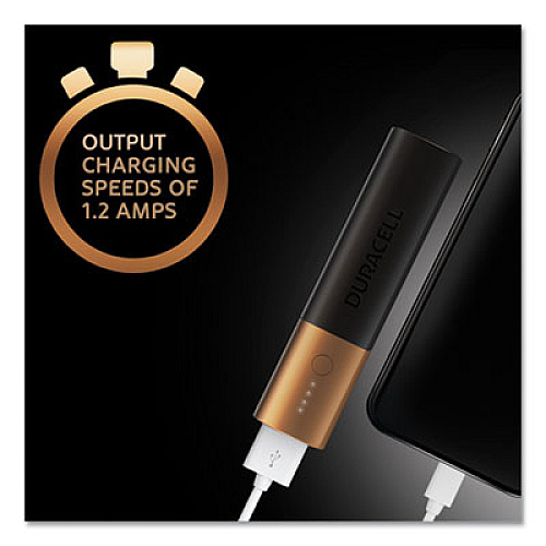 Duracell Rechargeable 3350 mAh Powerbank, 1 Day Portable Charger (DMLIONPB1)
