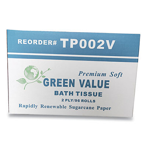 GEN Two-Ply Bath Tissue, Septic Safe, White, 420 Sheets/Roll, 96 Rolls/Carton (GENTP002V)