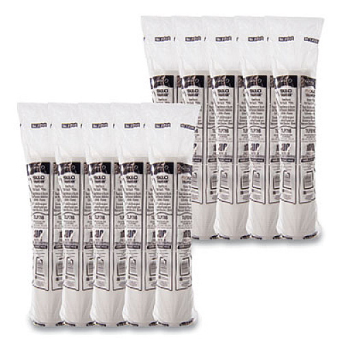 Dart TRAVELER CAPPUCCINO STYLE DOME LID, POLYSTYRENE, FITS 10-24 OZ HOT CUPS, WHITE, 100/PACK (896404)