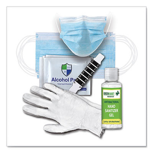 Green Rabbit Safety 1st Five-Day Personal Protection Kit, 22 Pieces, Resealable Bag, 1 Kit, Delivered in 1-4 Business Days (60000202)