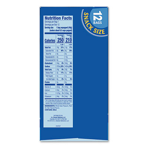 Pop Secret Microwave Popcorn, Homestyle, 1.2 oz Bags, 12/Box (28781)