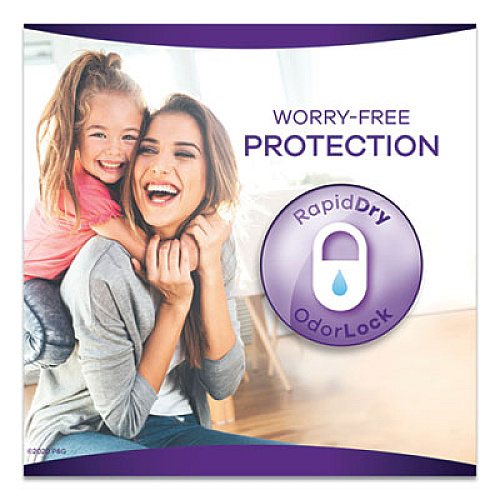 Always Discreet Sensitive Bladder Protection Pads, Heavy Absorbency, Long, 39/Pack (92729PK)