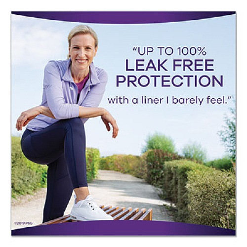 Always Discreet Incontinence Liners, Very Light Absorbency, Long, 44/Pack, 3 Packs/Carton (92724)