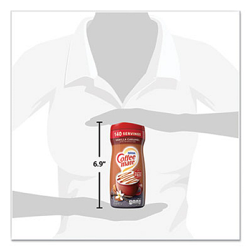 Coffee mate Vanilla Carmel Powdered Creamer, 15 oz Canister, 6/Carton (49410CT)