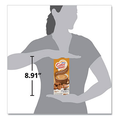 Coffee mate LIQUID COFFEE CREAMER, BUTTERSCOTCH, 0.38 OZ MINI CUPS, 50 CUPS/BOX (68613)