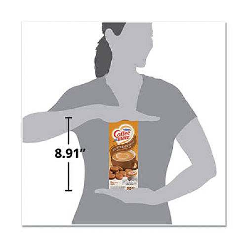 Coffee mate LIQUID COFFEE CREAMER, BUTTERSCOTCH, 0.38 OZ MINI CUPS, 50/BOX, 4 BOXES/CARTON, 200 TOTAL/CARTON (68613CT)