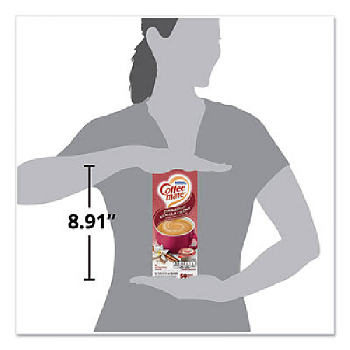 Coffee mate Liquid Coffee Creamer, Cinnamon Vanilla, 0.38 oz Mini Cups, 50/Box (42498)