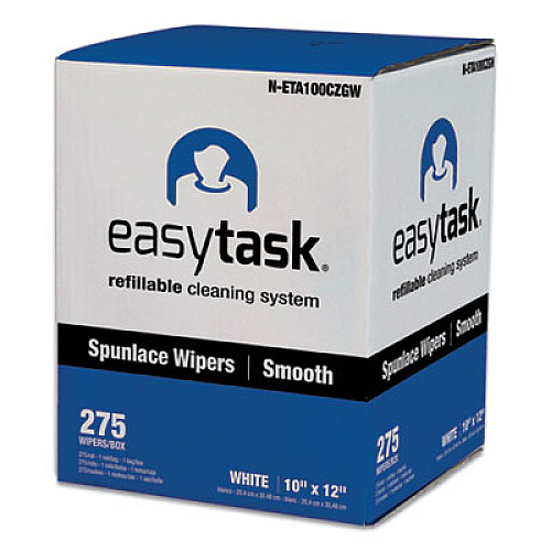 HOSPECO Easy Task A100 Wiper, Center-Pull, 10 x 12, 275 Sheets/Roll with Zipper Bag (NETA100CZGW)