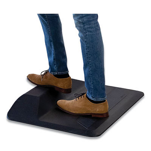 Fellowes ActiveFusion Anti-Fatigue Mat, Rectangular; Beveled Edges, 36" x 24", Black (8707102)