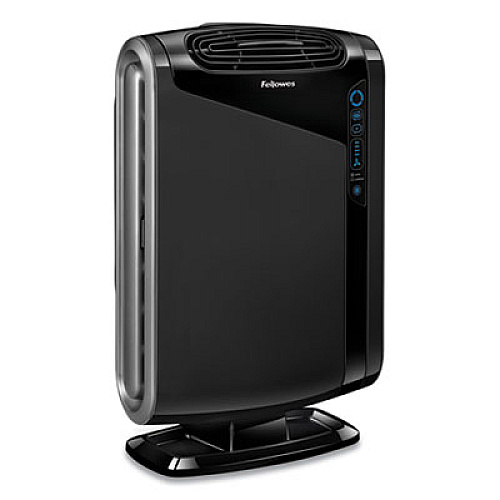 Fellowes HEPA and Carbon Filtration Air Purifier, 300 to 600 sq ft Room Capacity, Black (9286201)