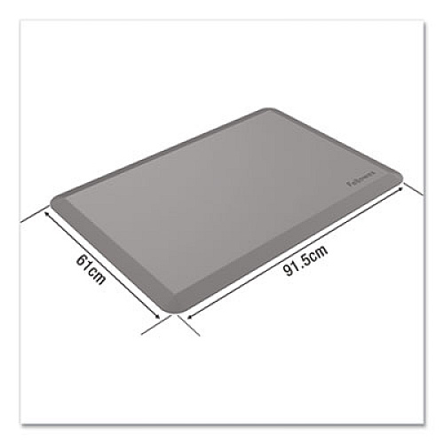 Fellowes Anti-Fatigue Wellness Mat, Rectangular; Beveled Edges, 36 x 24, Black (8707002)