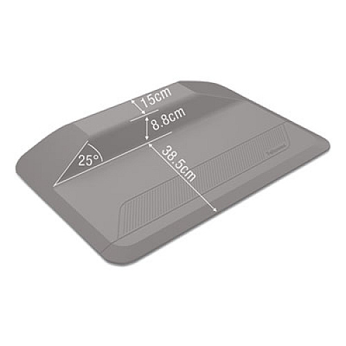 Fellowes ActiveFusion Anti-Fatigue Mat, Rectangular; Beveled Edges, 36" x 24", Black (8707102)