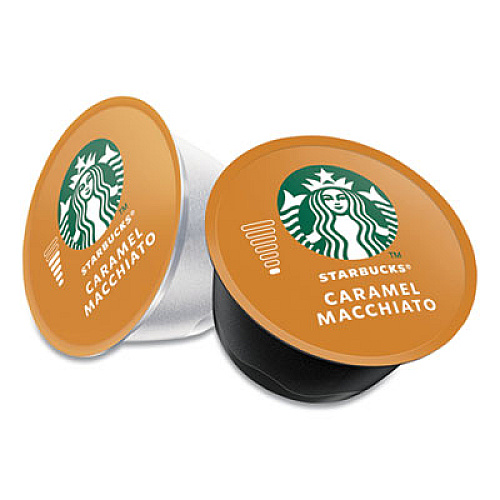 NESCAF Dolce Gusto Starbucks Coffee Capsules, Caramel Macchiato, 36/Carton (94273)