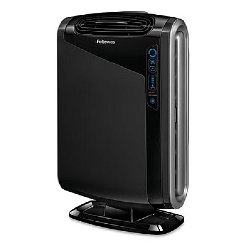 Fellowes HEPA and Carbon Filtration Air Purifier, 300 to 600 sq ft Room Capacity, Black (9286201)