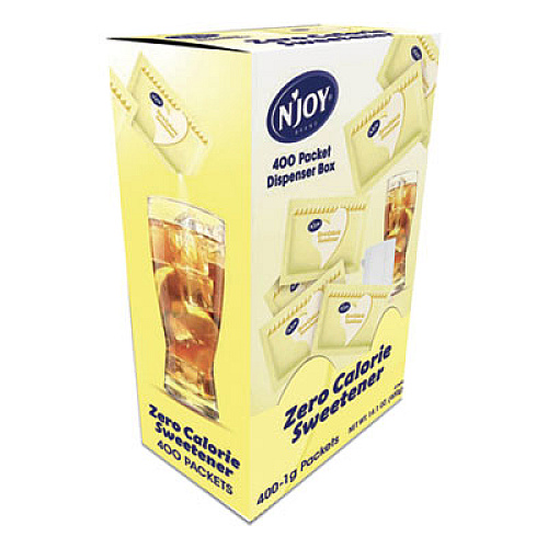 N'Joy YELLOW SUCRALOSE ZERO CALORIE SWEETENER PACKETS, 0.04 OZ PACKET, 400 PACKETS/BOX (41676)