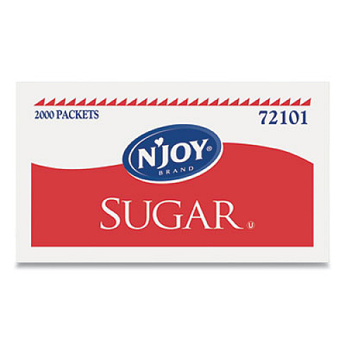 N'Joy SUGAR PACKETS, 0.1 OZ, 2,000 PACKETS/BOX (633757)