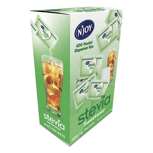 N'Joy Stevia Artificial Sweetener, 0.04 oz Packet, 400/Box (83221)
