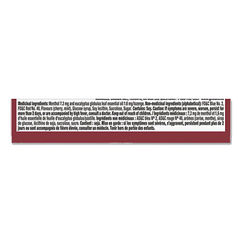 HALLS Mentho-Lyptus Cough and Sore Throat Lozenges, Cherry, 9/Pack, 20 Packs/Box (AMC62476)