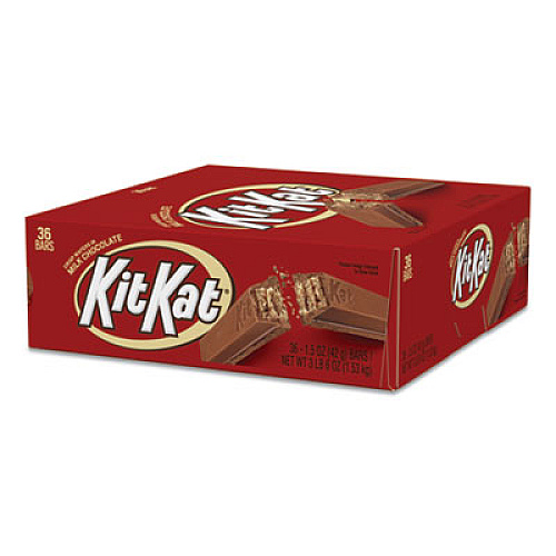 Kit Kat BAR, CRISP WAFERS IN MILK CHOCOLATE, 54 OZ, 36/BOX (901920)