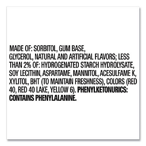 Orbit SUGAR-FREE CHEWING GUM, BUBBLEMINT, 12/BOX (2051021)