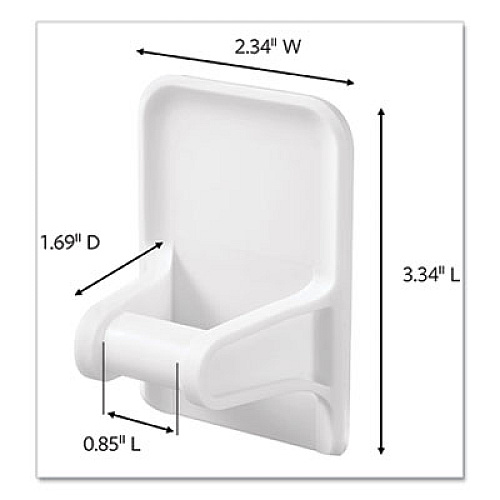 Command Spray Bottle Holder, 2.34w x 1.69d x 3.34h, White, 2 Hangers/4 Strips/Pack (170092ES)