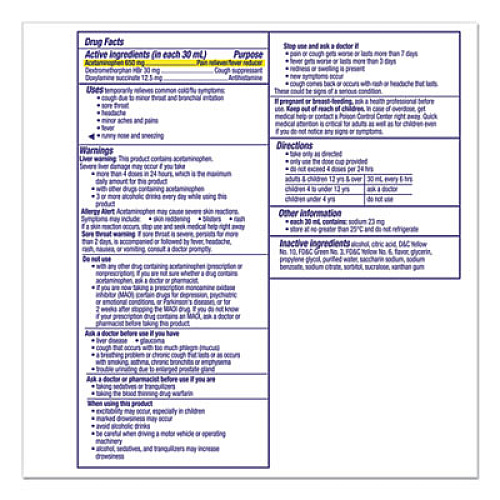 Vicks NyQuil Cold and Flu Nighttime Liquid, 12 oz Bottle, 12/Carton (01426)