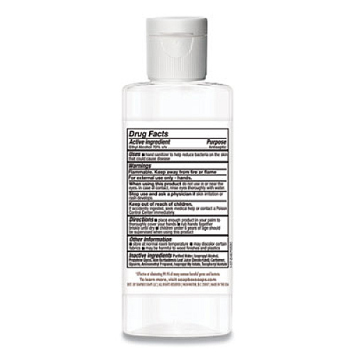 Soapbox 70% Alcohol Scented Gel Hand Sanitizer, 4 oz Flip-Top Bottle, Citrus Scent, 24/Carton (77145CT)