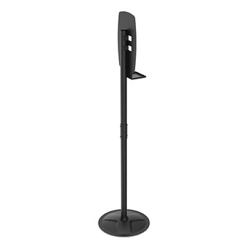 Kantek Floor Stand for Sanitizer Dispensers, Height Adjustable from 50" to 60", Black (SD200)