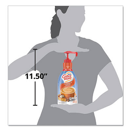 Coffee mate Liquid Creamer Pump Bottle, Pumpkin Spice, 1.5L Pump Bottle (31460)